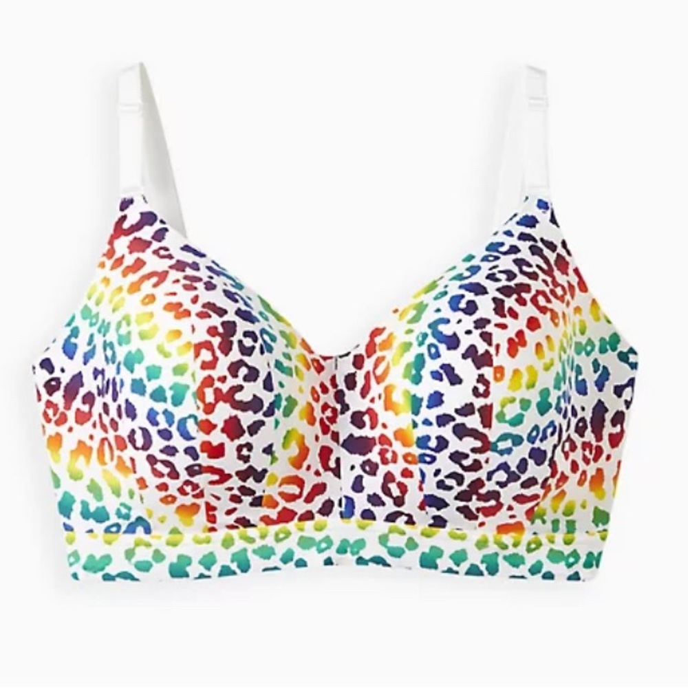 Torrid WIRE-FREE LIGHTLY LINED PRINT LONGLINE 360° BACK SMOOTHING™ BRA